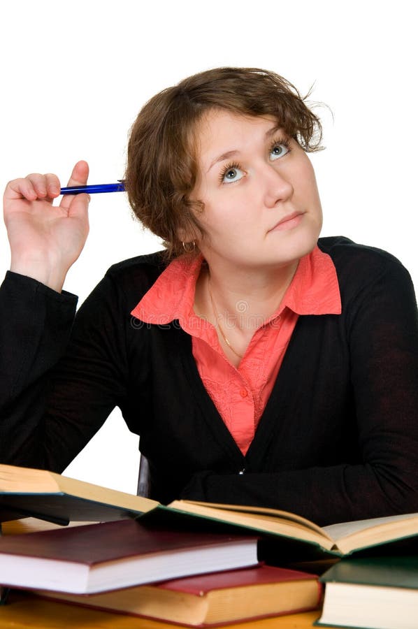 Student girl stock image