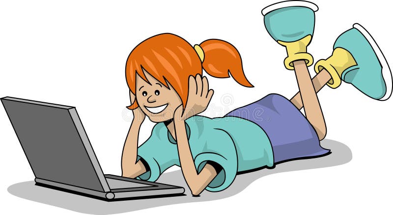 Student girl stock illustration