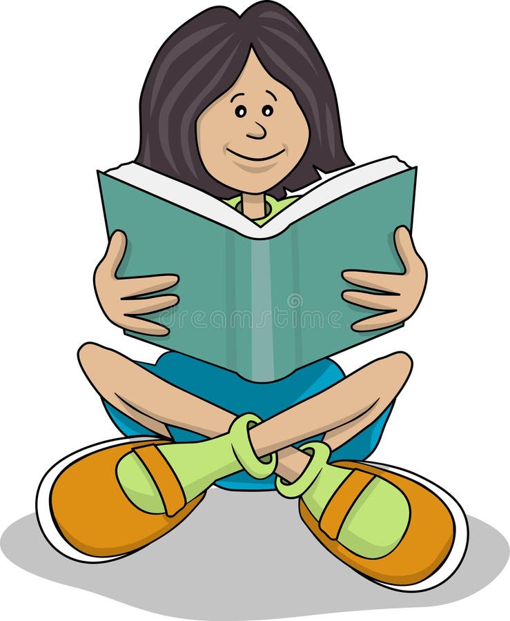 Student girl royalty free illustration