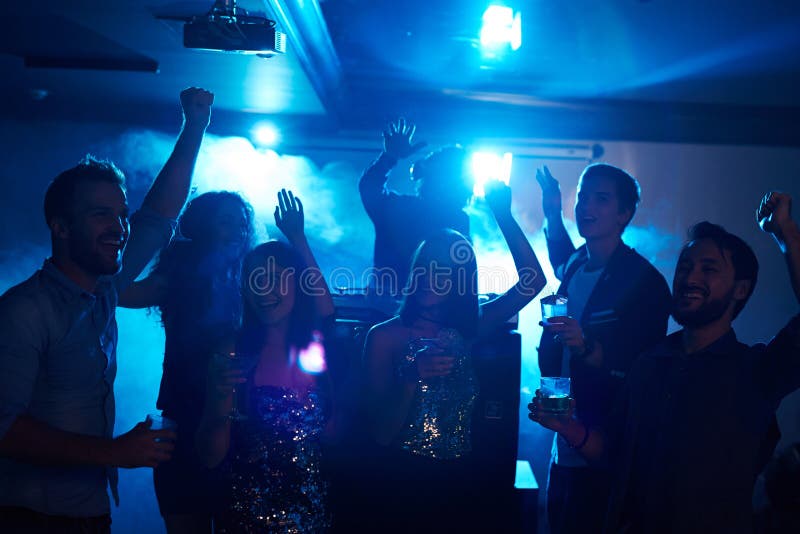 Student party in club stock photo. Image of celebration - 87425684
