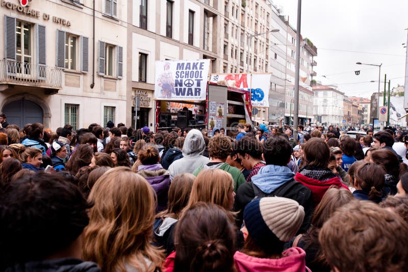 Student s protest - Make school not war