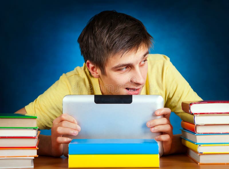 Student with Tablet Computer royalty free stock photo
