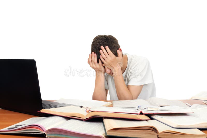 Student Tired stock image
