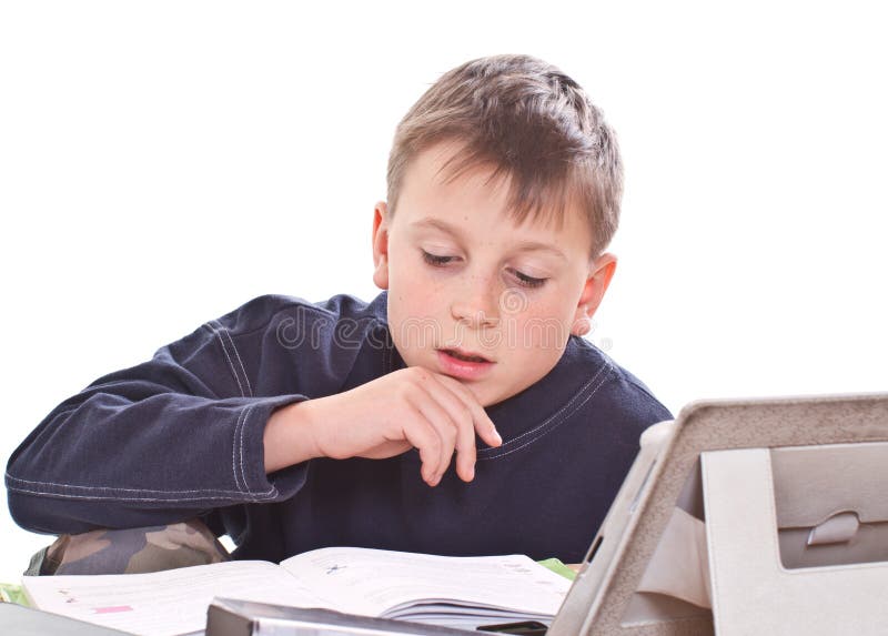 Student to do homework stock photos