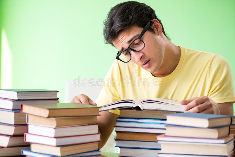 Students many books. Человек изучает долгое время картинка.