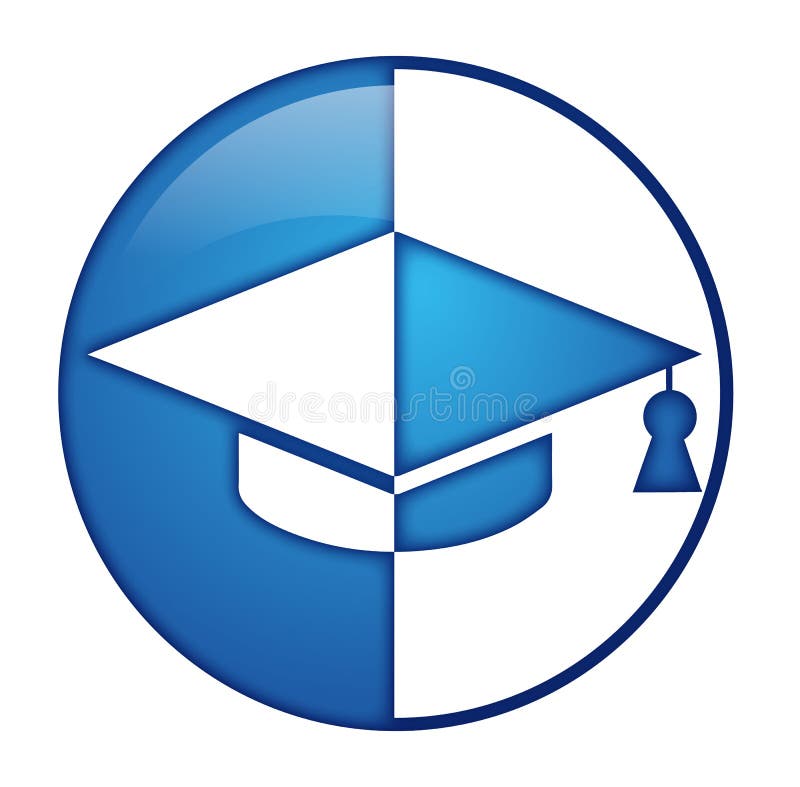 Studentlogo royaltyfri illustrationer