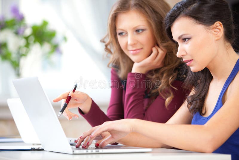 Students in class stock photography