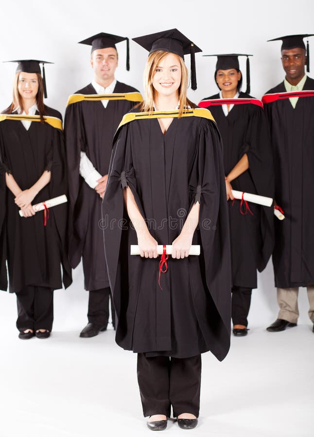 Students at graduation stock image. Image of african - 24021343