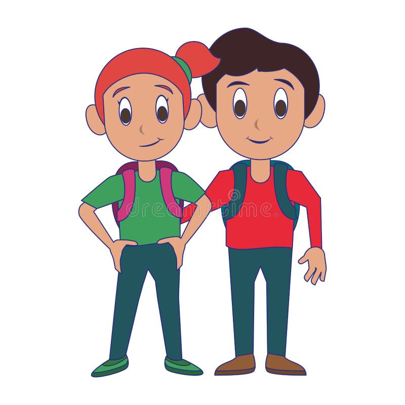 Students Kids in School Cartoon Blue Lines Stock Vector - Illustration of playful, smile: 149112873 Students Kids in School Cartoon Blue Lines Stock Vector - Illustration of playful, smile: 149112873