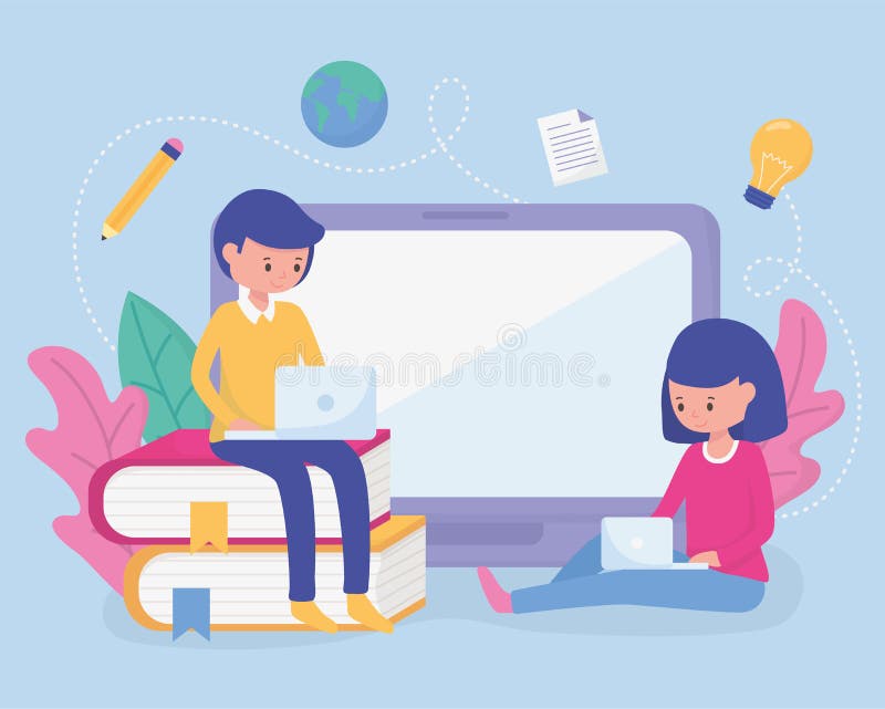 Students school education online image