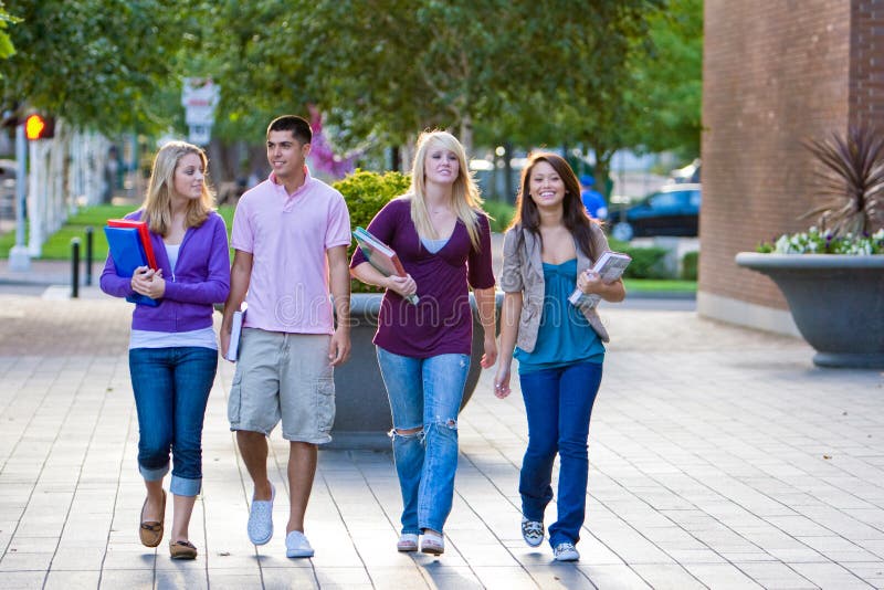 Students Walking