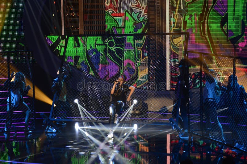 Studio d'émission de TV, musique, succès, renommée, ado images stock Studio d'émission de TV, musique, succès, renommée, ado images stock