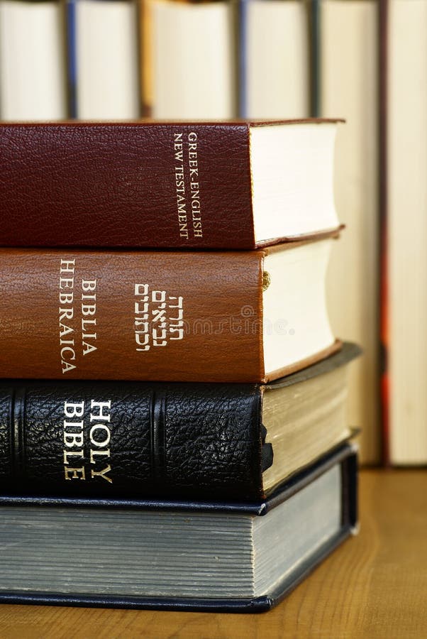 Holy Bible in different languages - english, hebrew and greek. Holy Bible in different languages - english, hebrew and greek