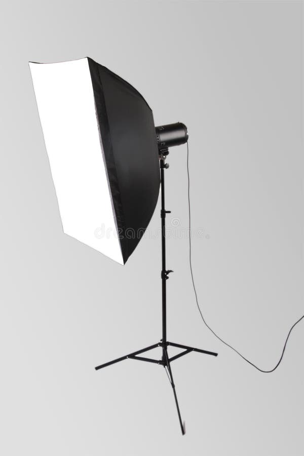 Studio flash with softbox