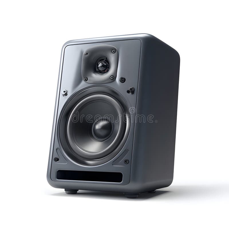 Studio Monitor â€\' Professional Studio Reference Speaker for Clear, Balanced Sound in Recording & Mixing royalty free illustration
