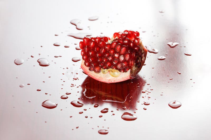 Studio shot of pomegranate. royalty free stock photography