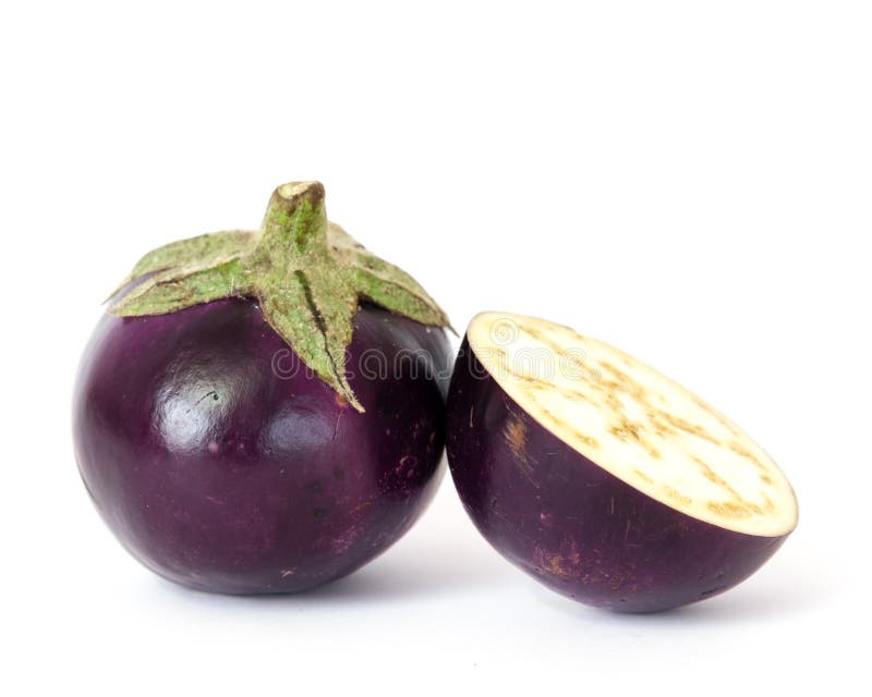 Premium Photo  Scarlet eggplant some cut in half