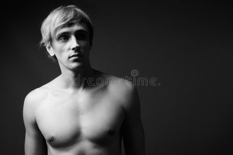 Shirtless Guy with Blond Hair - wide 1