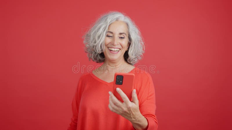 Mature Woman Looking At Camera With A Surprised Look Stock Video Video Of Surprised Advertise