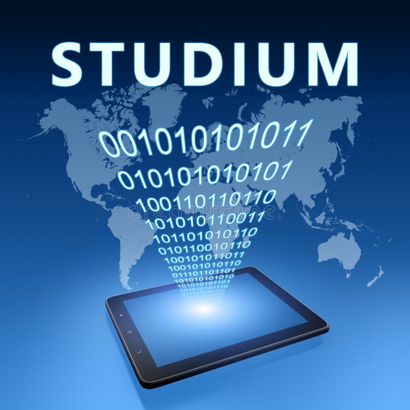 Studium stock illustrationer