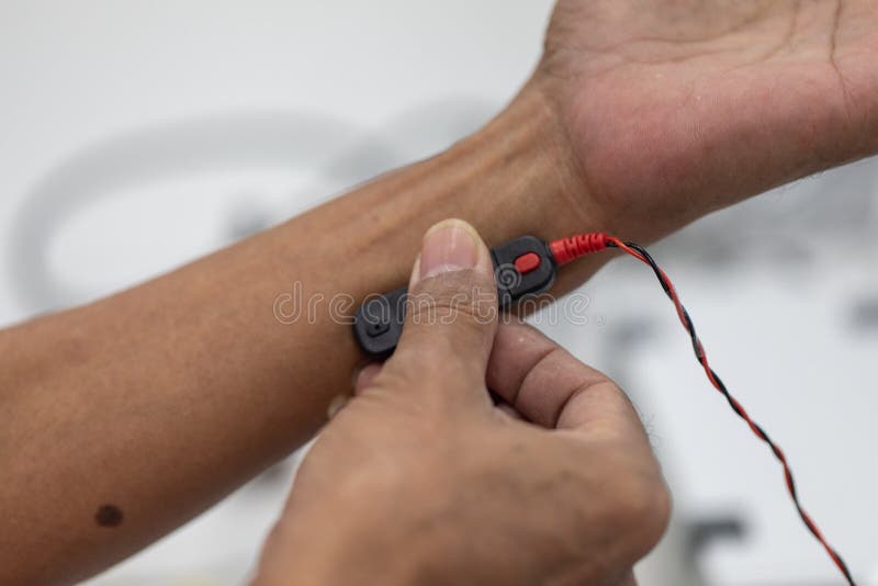 Nervous system test in Laboratory. stock image