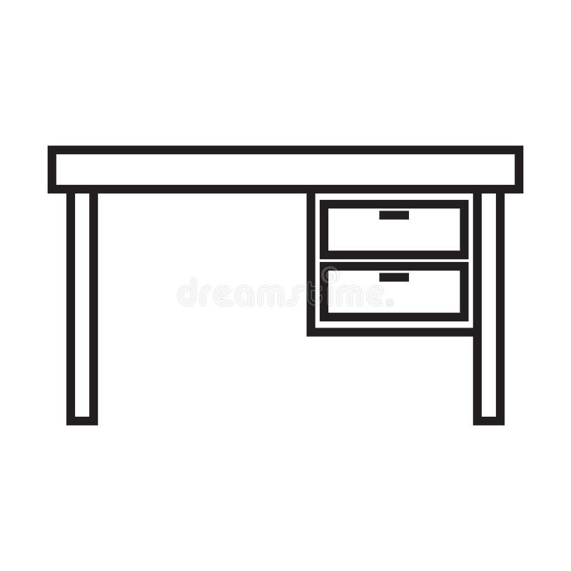 Sketch The Room Office Chair Desk Various Objects On The Table Sketch  Workspace Vector Illustration Stock Illustration  Download Image Now   iStock