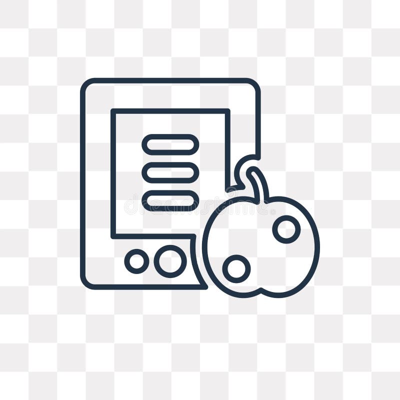 Study vector icon isolated on transparent background, linear Stu vector illustration