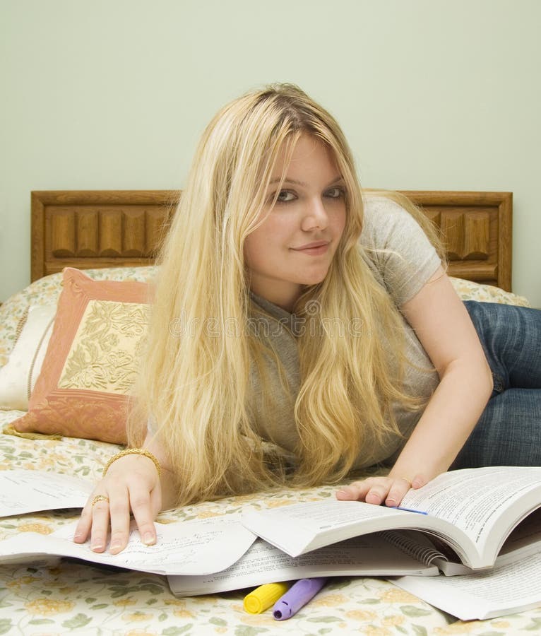 Studying in bed