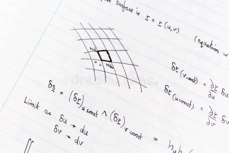Studying math stock photography