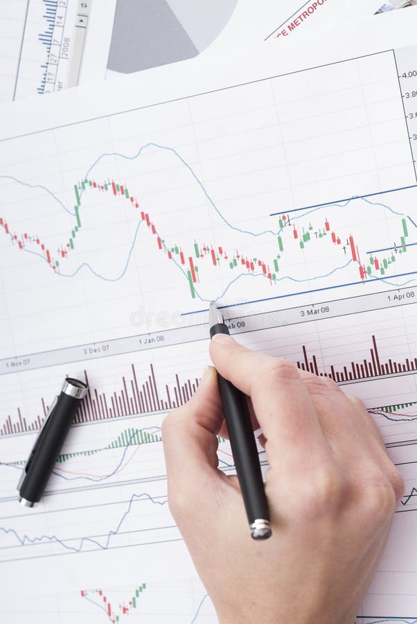 Studying statistics stock image Studying statistics stock image