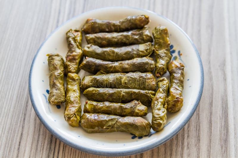 Stuffed Grape Leaves stock image. Image of cuisine, rice 42909609