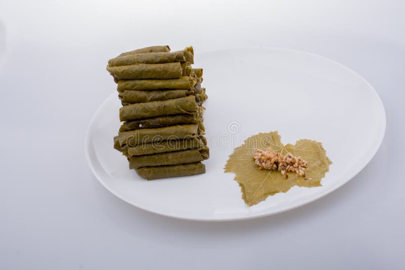 Stuffed Grape Leaves in Turkish Style Stock Photo Image of vegetarian