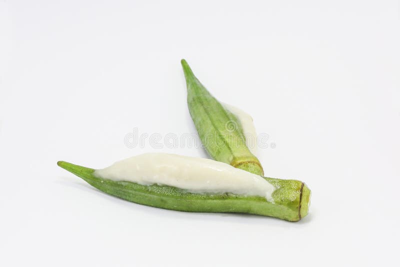 Stuffed okra with fish stock photo. Image of meat, delicious 71023654