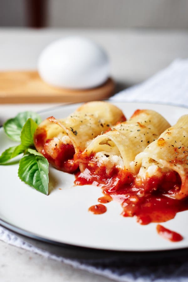 Stuffed pasta with seafood stock image. Image of large 208754979
