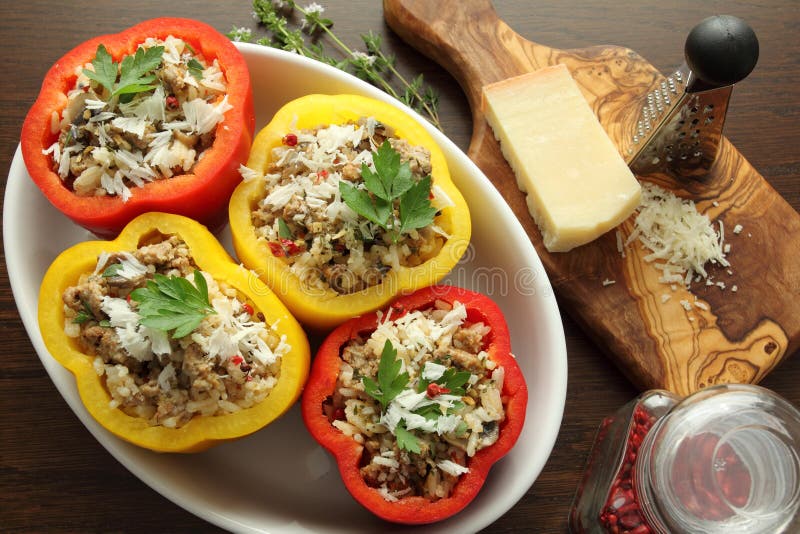 Stuffed peppers stock photo. Image of hungarian, meal 64676822