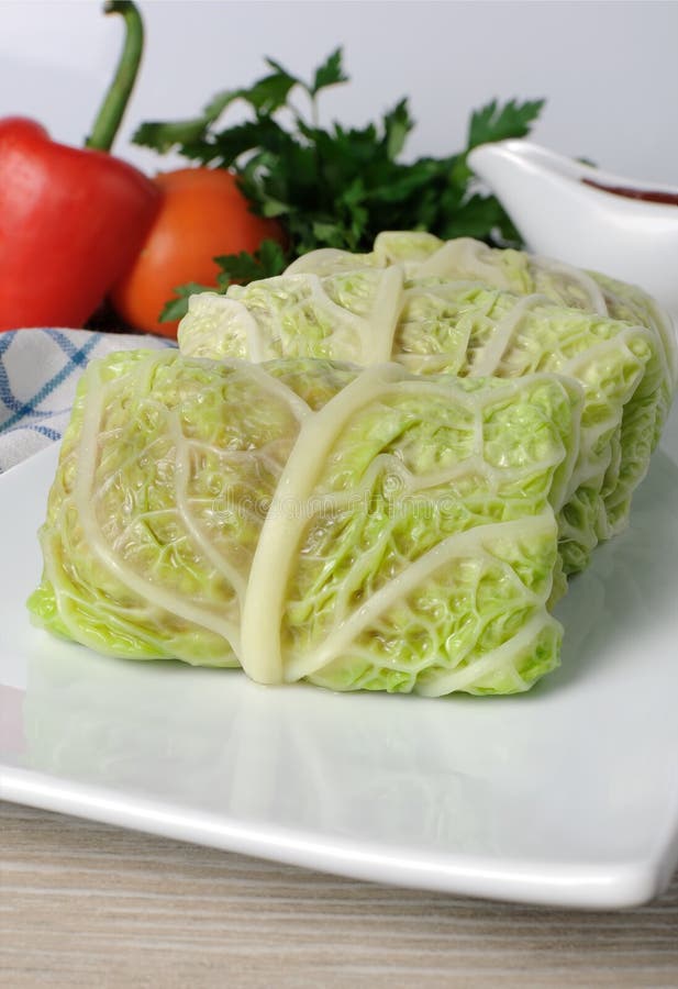 Stuffed savoy cabbage royalty free stock images Stuffed savoy cabbage royalty free stock images