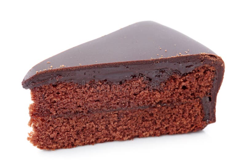 Stuk van chocoladecake royalty-vrije stock foto Stuk van chocoladecake royalty-vrije stock foto