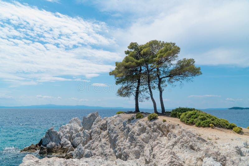 Stuk van Piridise, Amarandos, Skopelos royalty-vrije stock fotografie Stuk van Piridise, Amarandos, Skopelos royalty-vrije stock fotografie
