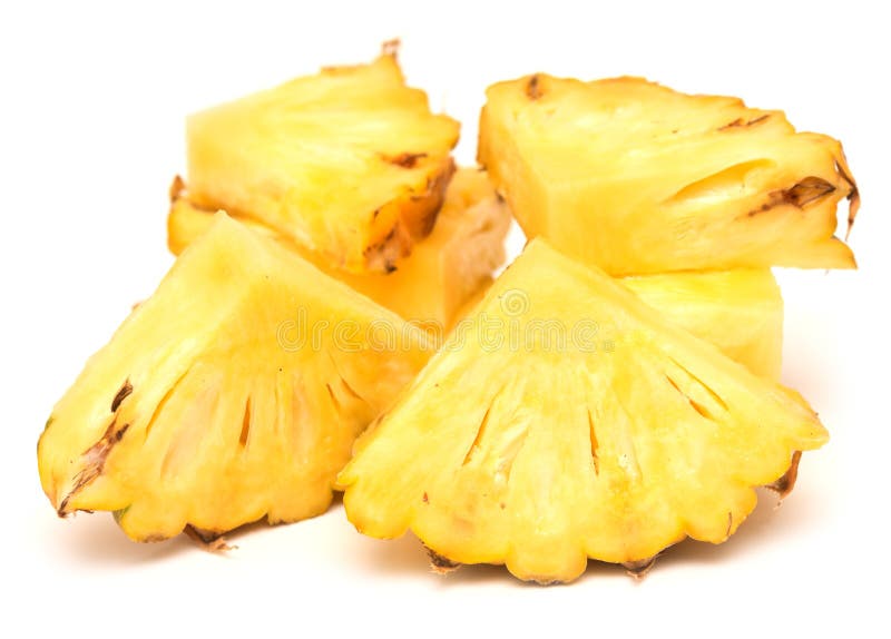 Stukken van ananas royalty-vrije stock fotografie