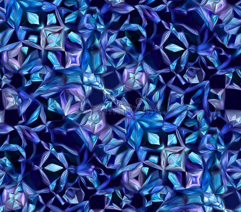 Stunning Abstract Blue Texture Seamless Pattern for Design Projects royalty free illustration