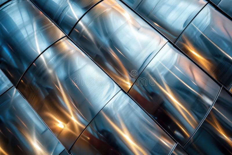 Shimmering Silver: A Captivating Abstract Metal Background royalty free illustration