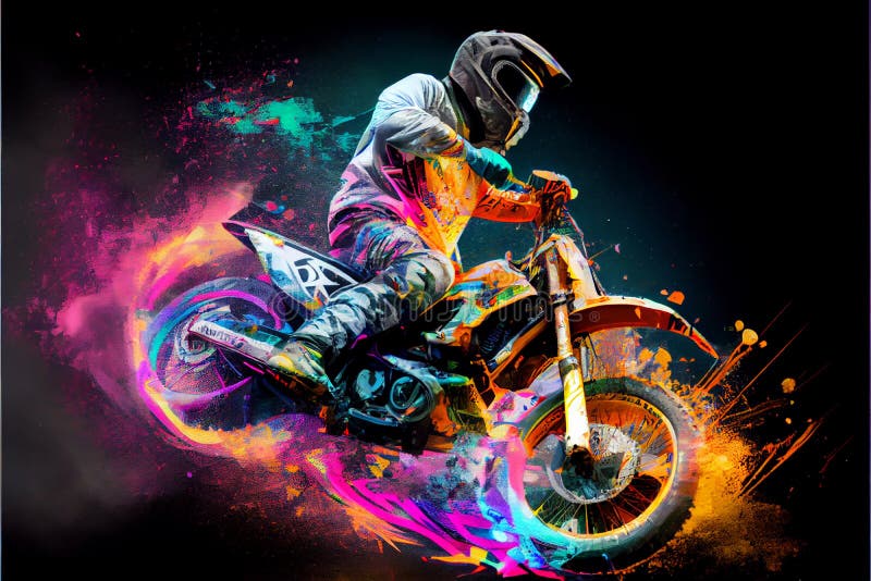 Motorbike with rider stock image. Image of rides, side - 20839685