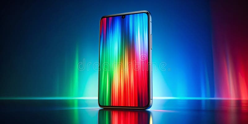 Stunning Abstract RGB Color Animation Video Pack for Vertical Smartphone Screens 4K Quality Visuals for Dynamic Content vector illustration