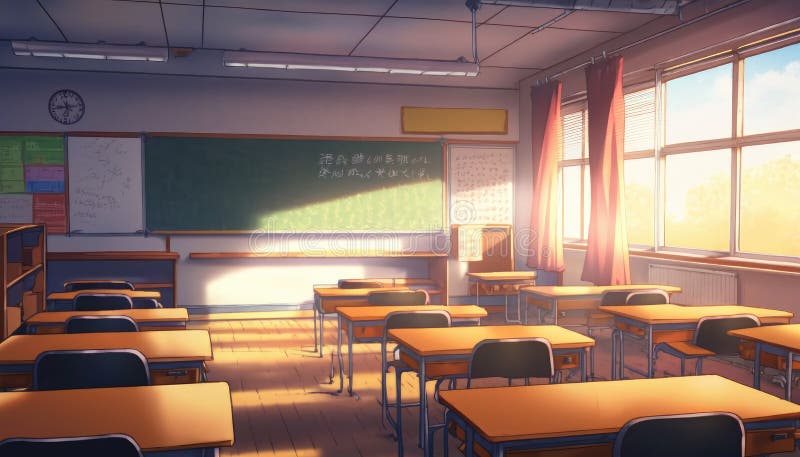 AI Art: Classroom background 2 by @Zendid Omega