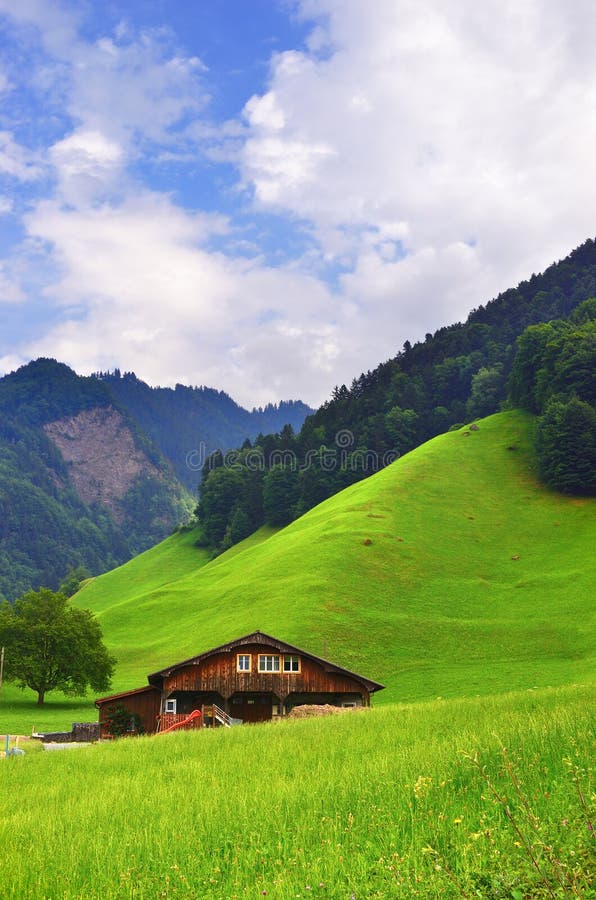 Stunning alpine landscape in canton Uri, Switzerland