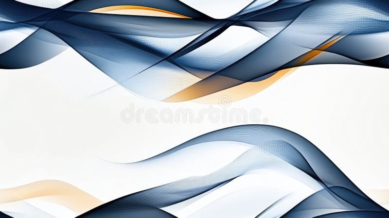 A stunning 3D rendering showcases an abstract sculpture of smooth, undulating shapes in light blue and white stock illustration