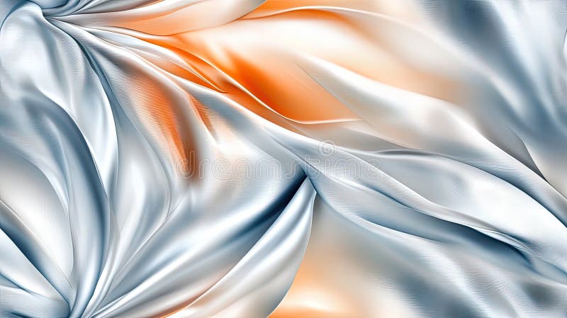 A stunning 3D rendering showcases an abstract sculpture of smooth, undulating shapes in light blue and white vector illustration
