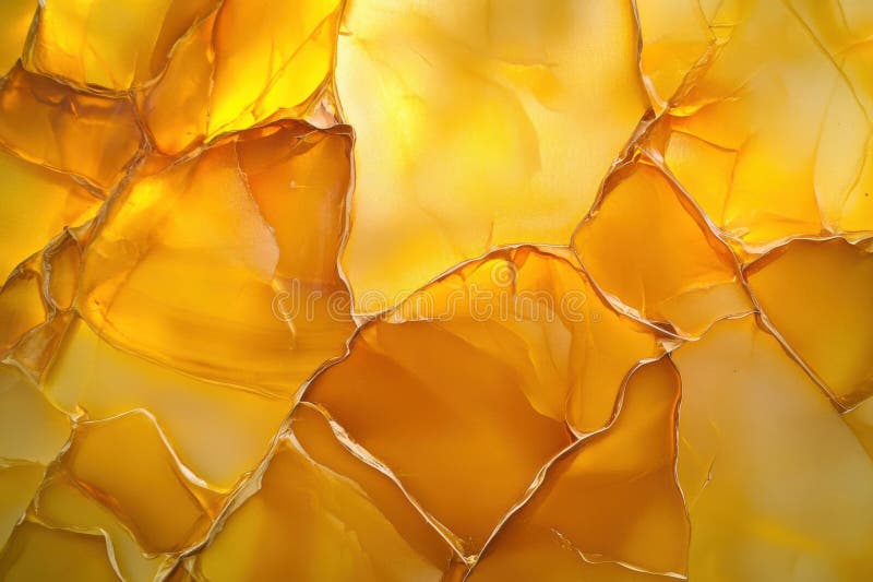 Modern epoxy background showcasing vibrant golden layers with intricate patterns and refined lighting in an artistic stock photo