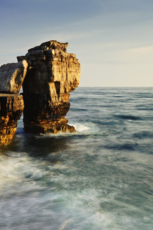 Stunning Geological Rock Cliff Formation at Sea Stock Photo Image of