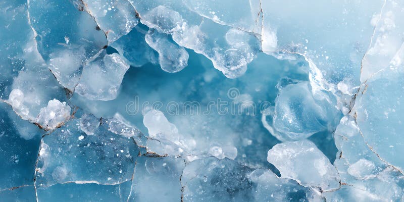 Stunning Glacial Ice Blue Ice Texture Background stock illustration